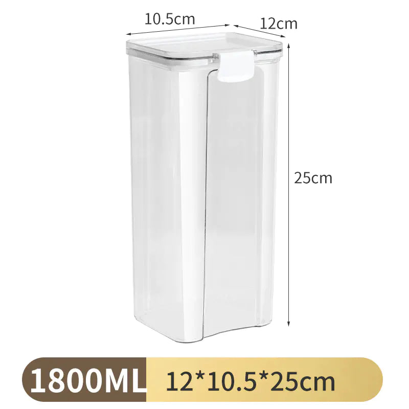 Clear Stackable Food Storage Jars