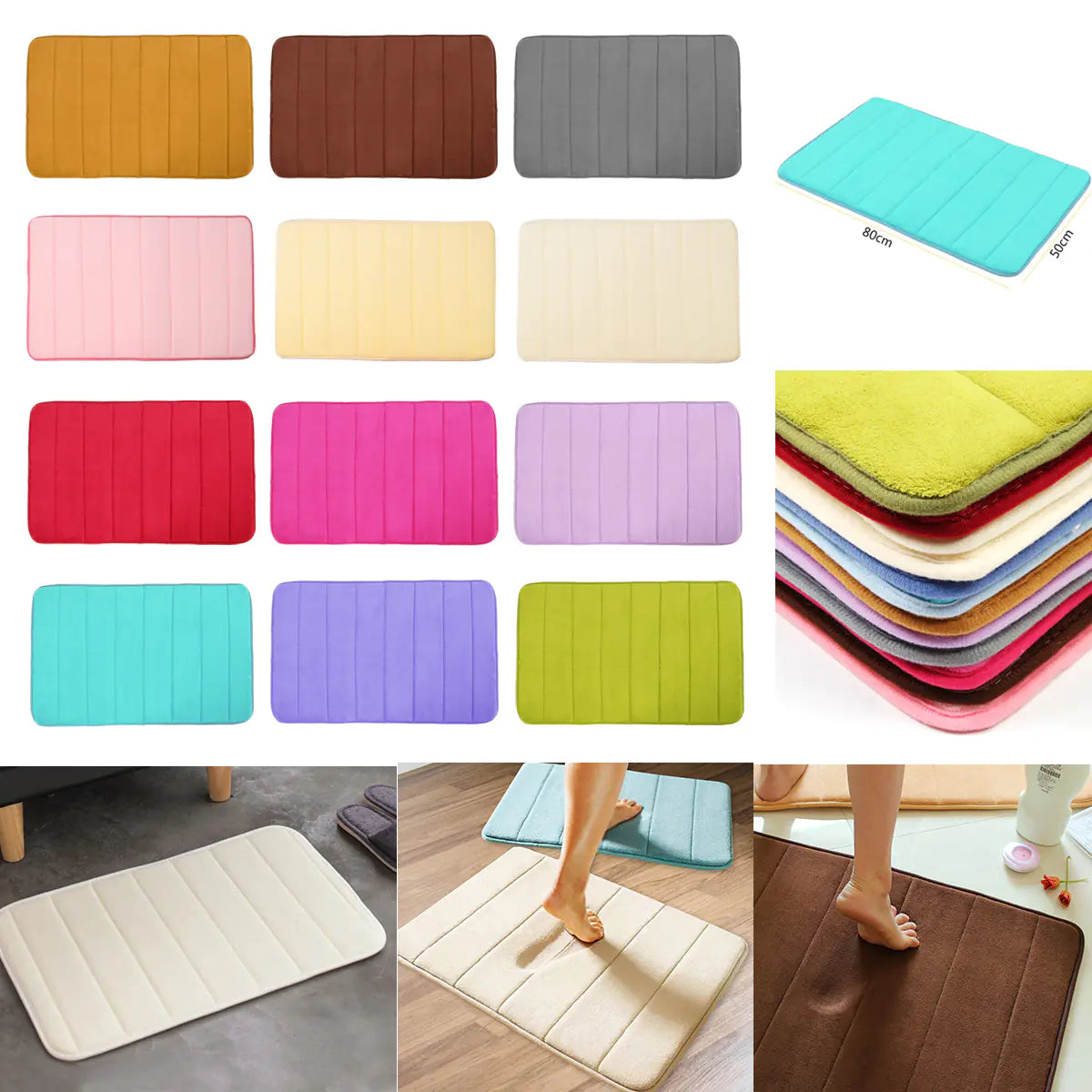 Lux Velvet Memory Foam Mat