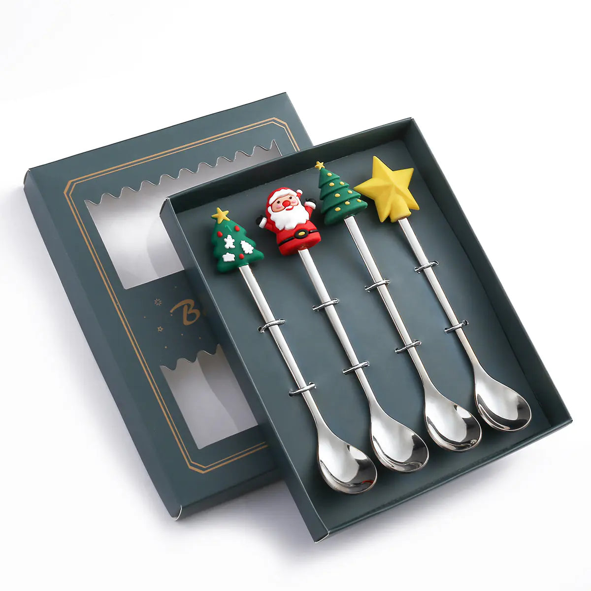 Cartoon Christmas Spoon Cutlery Set for Desserts