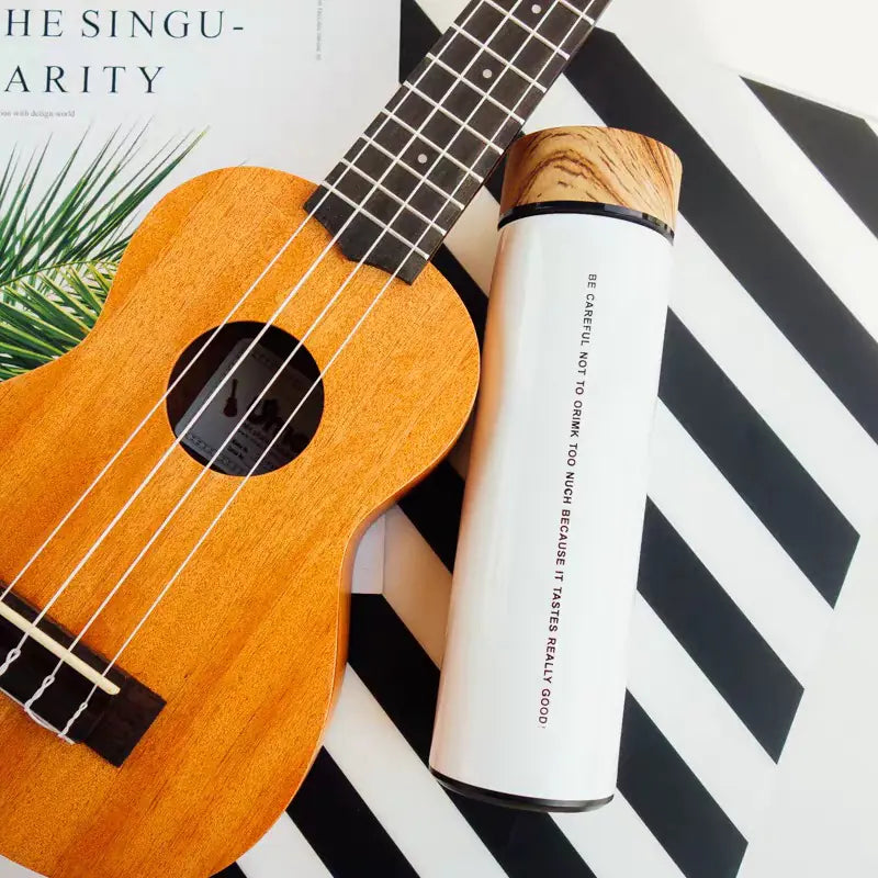 Wood Grain Insulated 304 Stainless Steel Travel Mug