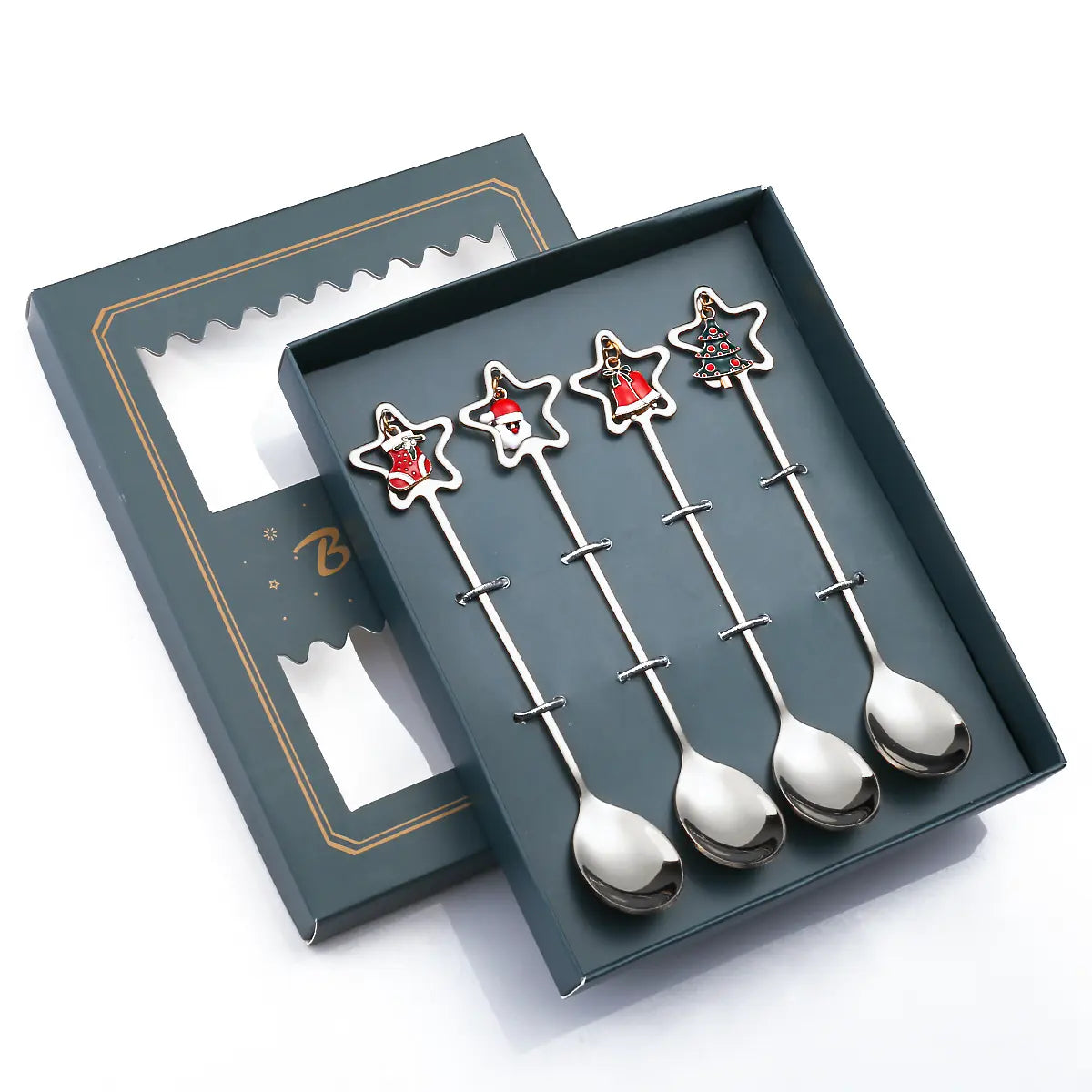Cartoon Christmas Spoon Cutlery Set for Desserts