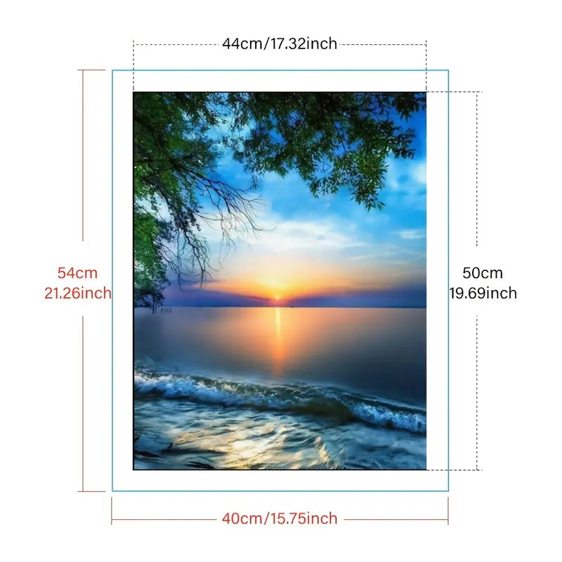 DIY 5D Diamond Painting Scenic Wall Art (No Frame)