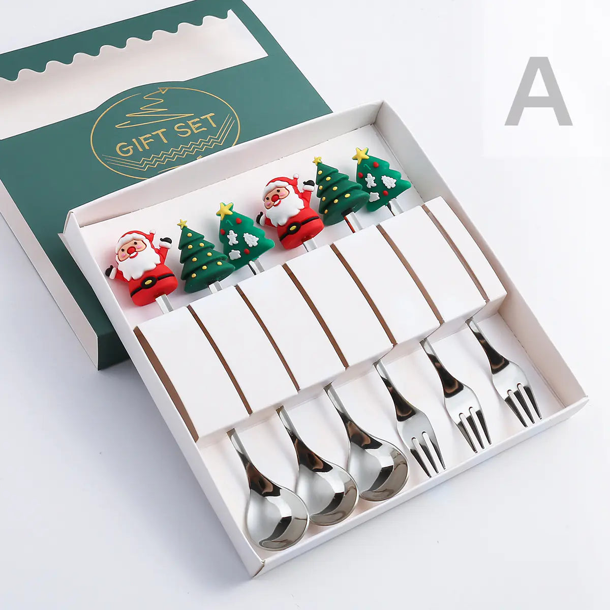 Cartoon Christmas Spoon Cutlery Set for Desserts