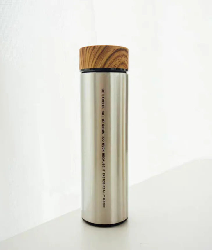 Wood Grain Insulated 304 Stainless Steel Travel Mug