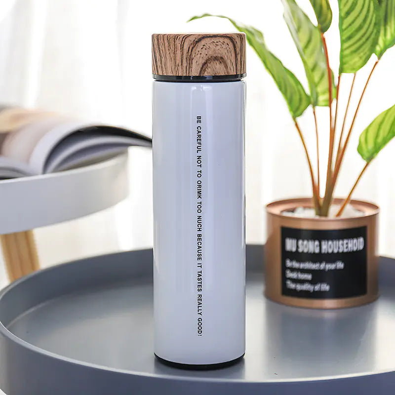 Wood Grain Insulated 304 Stainless Steel Travel Mug