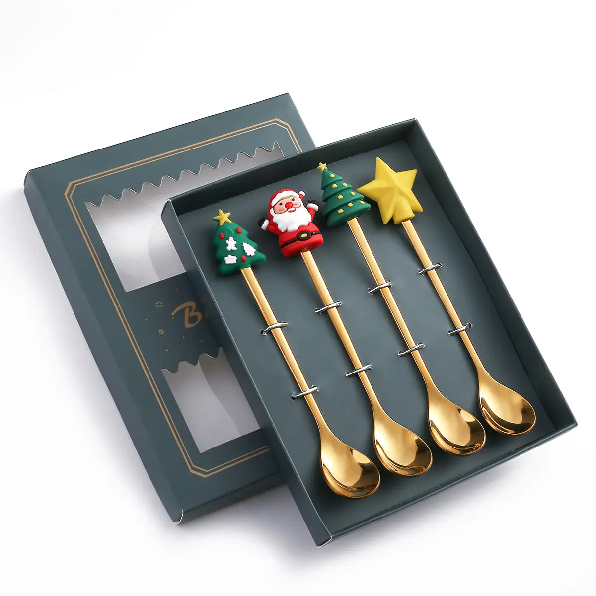 Cartoon Christmas Spoon Cutlery Set for Desserts