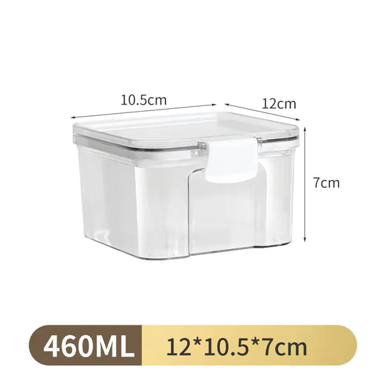 Clear Stackable Food Storage Jars