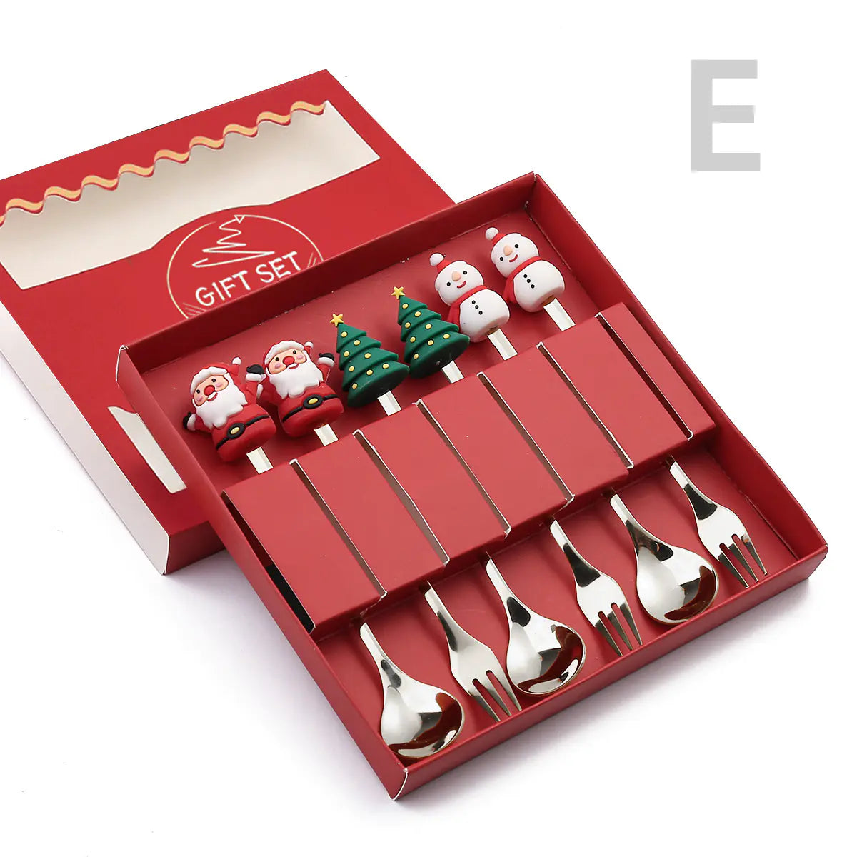Cartoon Christmas Spoon Cutlery Set for Desserts