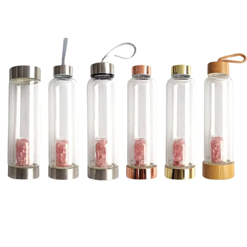 Rose Gold Crystal Energy Cup with Custom Logo Option