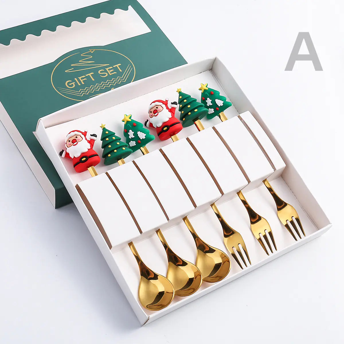 Cartoon Christmas Spoon Cutlery Set for Desserts